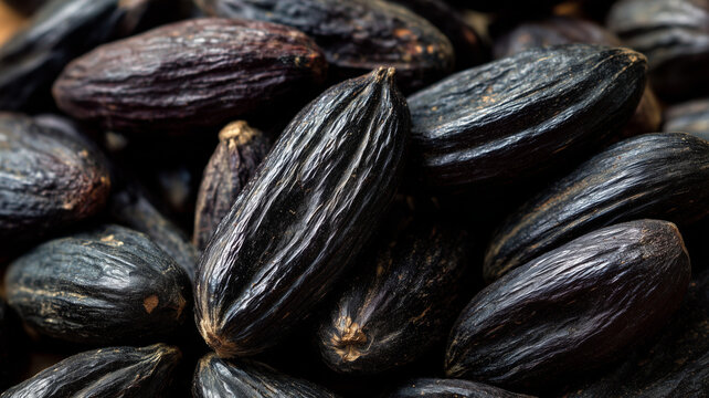 Tonka beans closeup
