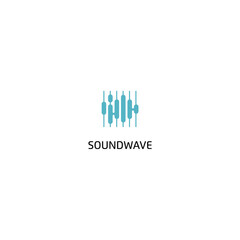 Fototapeta premium Abstract Soundwave Equalizer Logo design