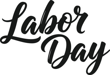 Happy labor day typography © The Saki