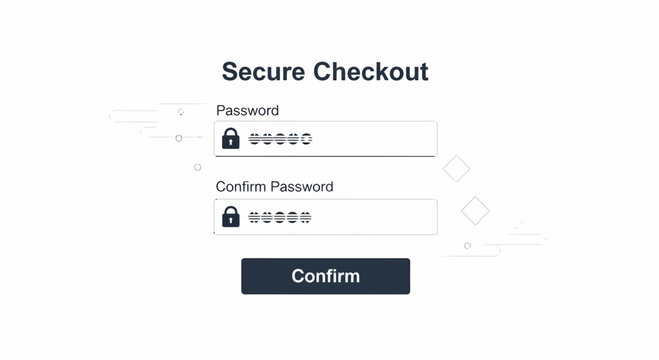 Minimalistic Secure Checkout Interface For Website Or Application Form