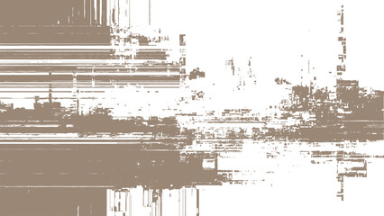 Fototapeta premium Brown glitchy distorted digital error texture pattern