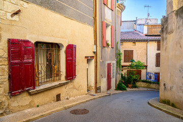Fototapeta premium Old and beautiful small town architecture - France