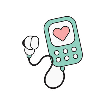 Green M P4 Player with Heart Symbol and White Earphones MP4 player music player