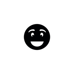 Fototapeta premium Smiling Face Emoji with Raised Eyebrows.