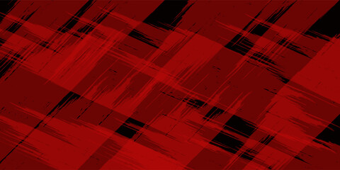 A visually striking pattern mimicking visual static or interference, with jagged black lines slashing across a red field. Ideal for digital backdrops, cyberpunk themes, or creative rebellion. © al