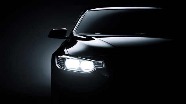 car headlights, AI generated