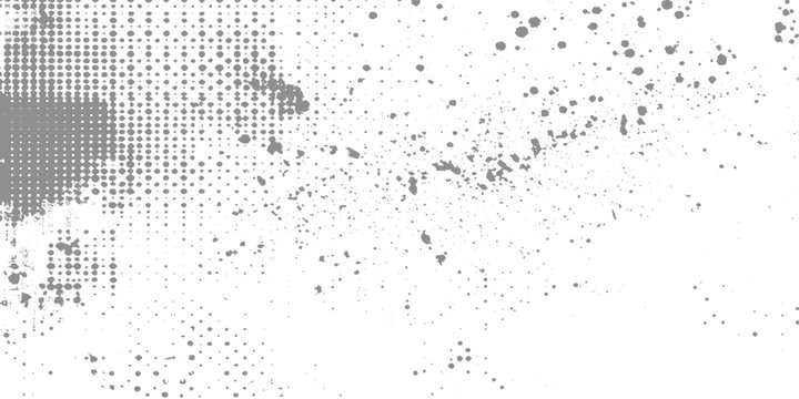 Minimal white grunge texture background, faded halftone dots, scratch paper effect, soft grain, abstract dust overlay, modern graphic design background, monochrome palette, subtle distressed pattern.