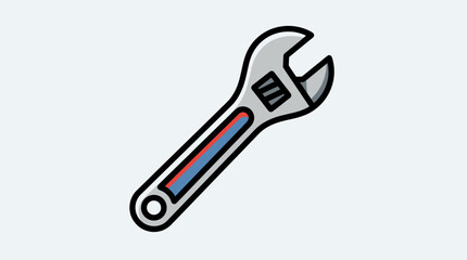 Obraz premium Adjustable Wrench Tool Equipment Hardware.