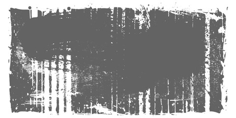 Fototapeta premium Abstract monochrome grunge texture with heavy paint smear, dripping brush stroke, distressed scratch background, urban street-art style, rough industrial design, black minimalist paper texture grunge.