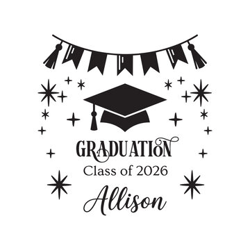 Graduation Typography &ndash; Allison Class of 2026