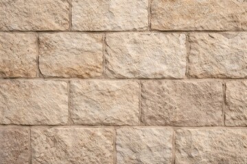 Rough textured stone block wall showing natural masonry pattern and weathered facade, durable rustic surface ideal as architectural background, wallpaper, or grunge texture