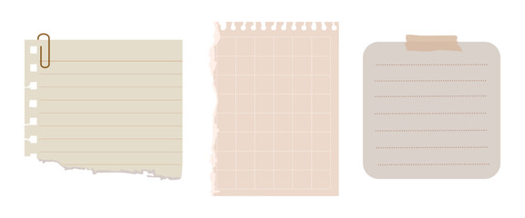 Colorful sticky notes collection vector