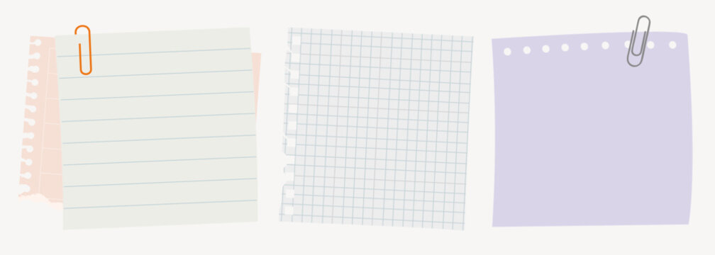 Colorful sticky notes collection vector