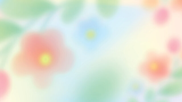 Soft floral pastel background design vector, desktop wallpaper
