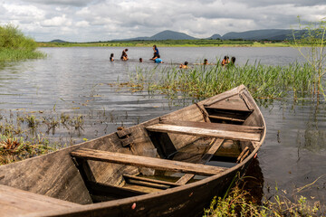 Obraz premium swimming in the pond - Brazil