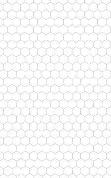 Black And White Hexagon Geometric Pattern Seamless Vector Illustration Modern Honeycomb Texture Design on a Clean Background.
