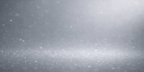 Obraz premium Abstract winter night background of rain and snow falling on a window against a dark blue galaxy sky with white snowflakes and glowing stars