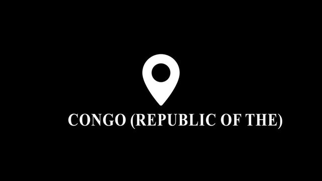Republic of Congo map marker location pin geography