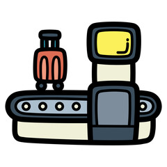 Naklejka premium conveyor illustration
