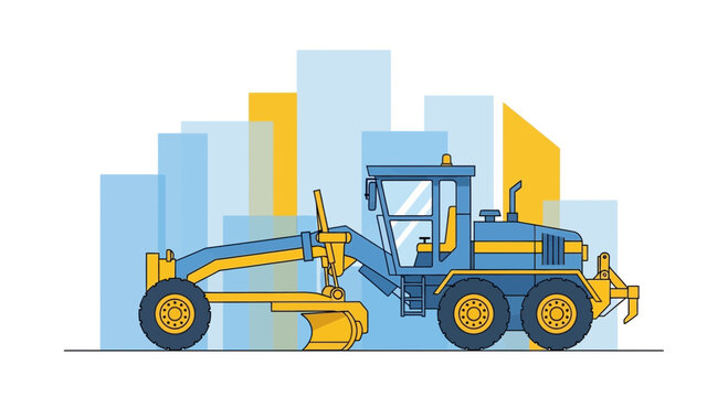 Modern Motor Grader Equipment For Road Construction Industry