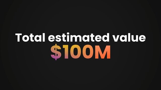 Clean Professional Dollar Number Increase Kinetic Title