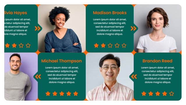 Client Review Business Star Rating Animated Feedback Template