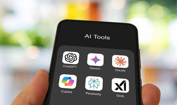 AI Tools displayed on a smartphone