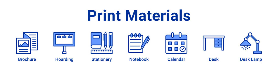 -Print Materials Icon Banner and Collection © RanuKumbolo.lab