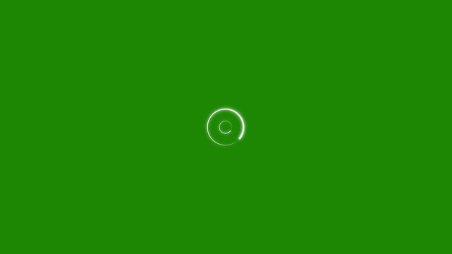 Circle loding animation on black background, loading progress bar loading animation, Beautiful Circle Loading icon animation, loading pixelated progress animation in green background. 4k video