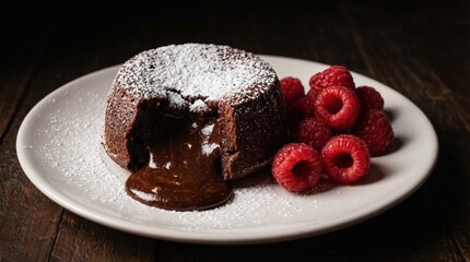 ice cream with chocolate and strawberry