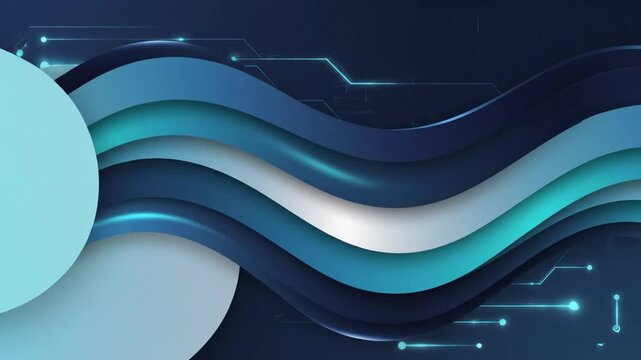 Futuristic Digital Wave Background Loop.