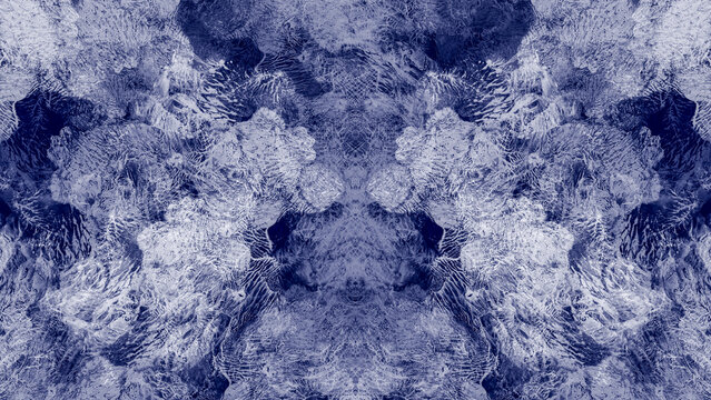 Fondos azules abstractos en formas de nubes creadas con ordenador.