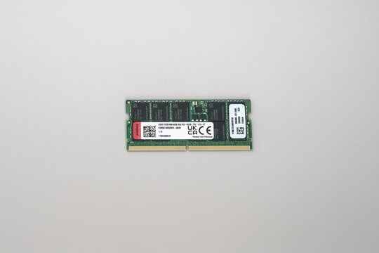 High-performance DDR5 ECC SODIMM memory module by SK hynix, 48GB capacity, designed for servers and workstations inside data centers and AI systems