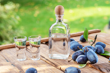 Slivovice, traditional Balkan plum brandy and national drink of Serbia and several Eastern European...
