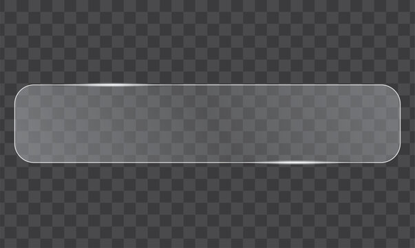 Clear Glass Rectangle Panel: A minimalist and elegant transparent glass rectangle, designed with sleek lines and a touch of sophistication, creating a versatile element for various design concepts.