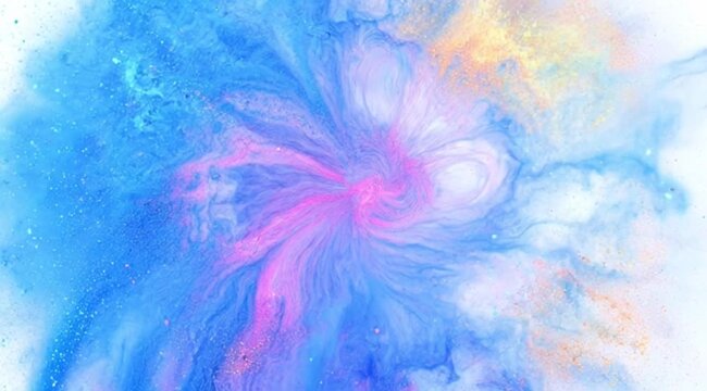 Vibrant colorful abstract art design element.
