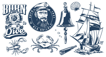 Nautical designs and symbols © DGIM studio