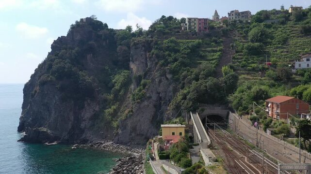 Corniglia, a small village in the Cinque Terre in Liguria, Italy.
