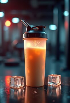 Intense Workout Protein Shake Gym Shaker Bottle Post Exercise Fitness Fuel