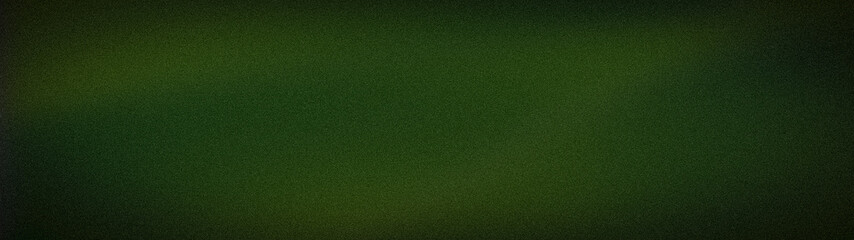 Fototapeta premium Dark forest green grainy gradient background with black frame and abstract noise texture