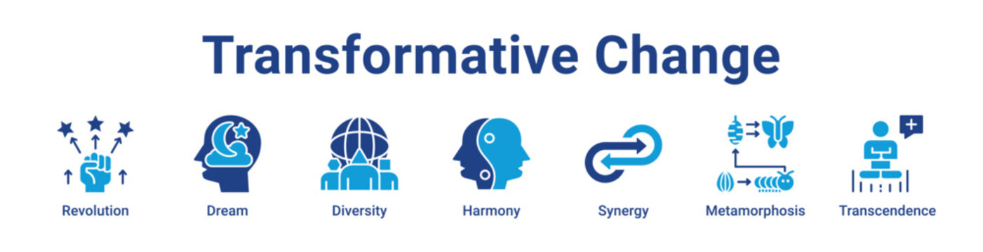 -Transformative Change Icon Banner blue color