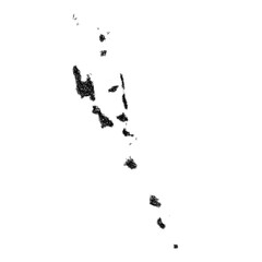 Sketch Vanuatu outline map design