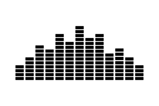 Dynamic Digital Audio Equalizer Bars Visualizing Sound Frequencies and Music Beats, Perfect for DJs, Producers, and Audio Enthusiasts. A Modern Graphic Representation of Sonic Energy and Rhythmic Flow