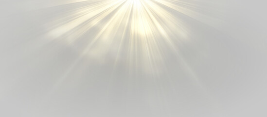 Obraz premium Png star light with sun and layered sunlight rays in golden tones. Sparkle, sparks, dust, and bokeh swirl with lens flare and starlight in the starburst. Warm yellow light spreads across background.