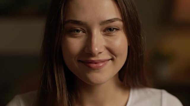 A close-up portrait conveying thoughtfulness and confidence. Suitable for advertising, website content, or social media, depicting introspection and q