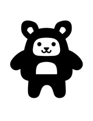 Obraz premium Cute cartoon bear character design.