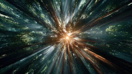 Sunlight through the Forest Canopy