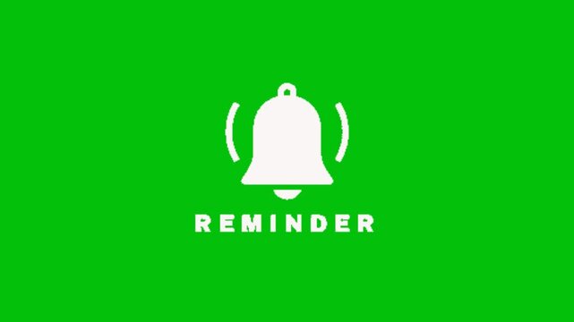 Bell icon on a green background