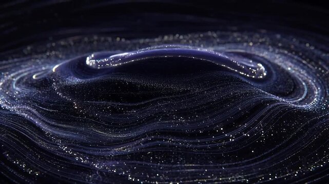 Abstract particle wave transforming into a gravitational vortex and cosmic singularity on a dark background