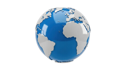 Fototapeta premium Illustration of earth globe with continents